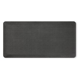 KitchenAid Gourmet Series Kitchen Comfort Gel Mat, Solid Basketweave, Charcoal Grey, 20"x39"
