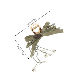 Gatuida Vintage Inspired Flower Hair Claw Clip with Tassel Durable Clamp for Thick Hair Secure Grip for Formal Events and Everyday Use