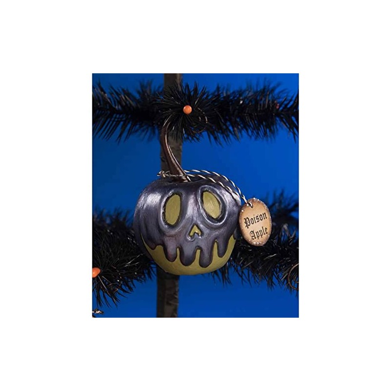 Bethany Lowe Designs - Green Apple with Purple Poison Ornament
