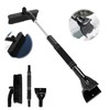 DTXYBC 3-in-1 Car Ice Scraper, Extendable Snow Removal Brush, Removable