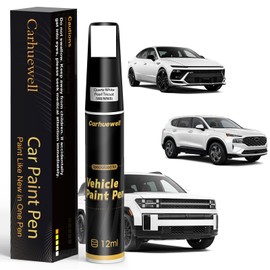 (W8/WW8) Quartz White Pearl Tricoat Touch Up Paint Compatible with Hyundai, Exact Match Car Paint Pen Automotive Scratch Repair Remover Kit Quick & Easy Solution for Vehicle Chips and Nicks