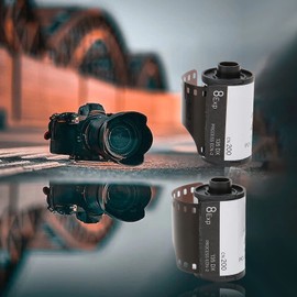 2 Roll 35mm Roll Film, 8 Sheets Each High Definition HD Camera Color Negative Film Color Negative Cine Film for Beginners