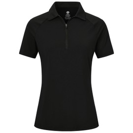 MoFiz Female Polo Shirt Cute Horseback Riding Shirts Short Sleevs for Summer Usually Daily Wear Polo Black XL