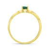 10k Yellow Gold Oval Emerald Ring (Size 6.5)