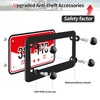 Real Carbon Fiber Motorcycle License Plate Holder(Black)