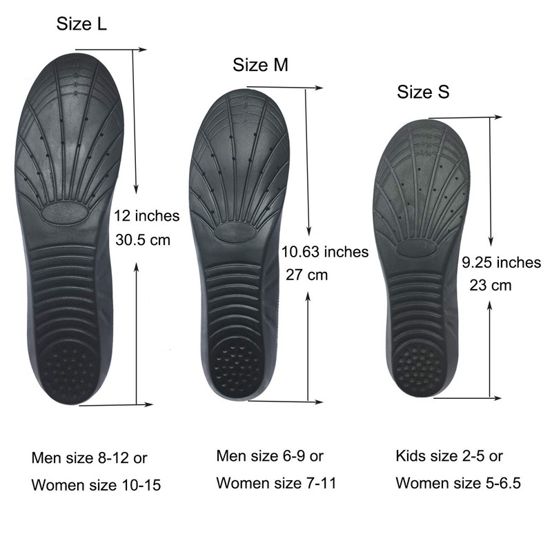 Plantillas de espuma viscoelástica para zapatos para hombres y mujeres,