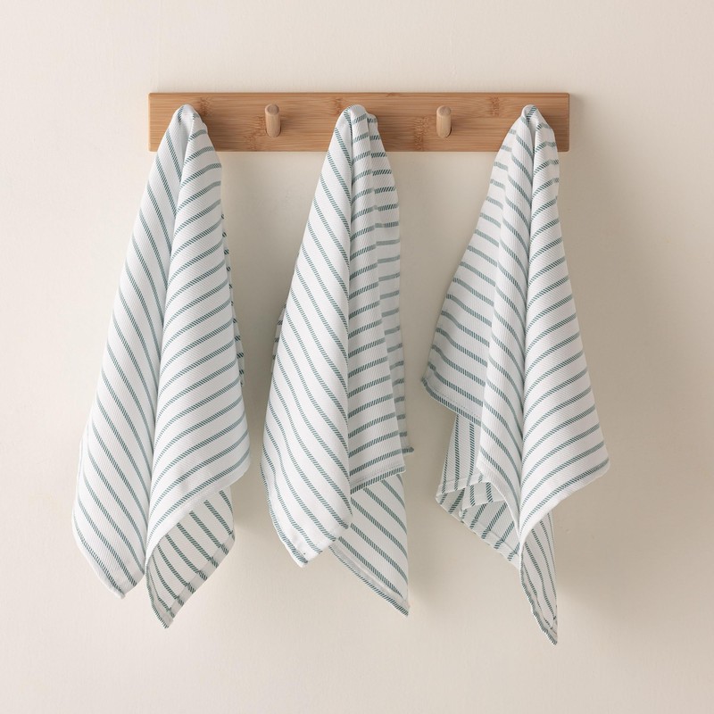 GAMUSI Pack of 3 Cotton Tea Towels, Tea Towels, 45