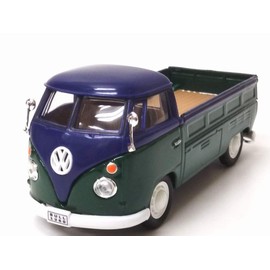 HONGWELL/Cararama 1/43 Diecast Model Mini Car VW Bus T1 Pickup Blue/Green