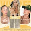 Mavphnee 10MM 속눈썹 클러스터 내추럴 클리어 밴드 연장 위스피 짧은