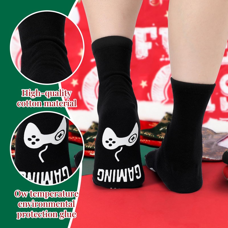 Jodimitty 12 Pairs Christmas Socks Advent Calendar 2024 Women Men