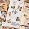 Alideco 92 Pcs Stickers Flake Retro Coffee Reward Book Collage