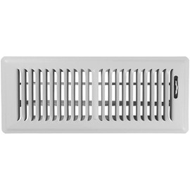 Shoemaker 4x12 Floor Register – Cement Gray Heavy Duty Metal Floor Vent Cover for Home Floors - Premium Forced Air Vent Covers