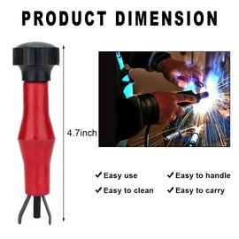 KVAEY MIG Nozzle Reamer, Ceramic Claw MIG Welding Reamer Cleaning Tool for Spatter Clogged Nozzle, Arc Welding Torch Tip Nozzle Shroud Reamer for Gas Shield Welding Torches