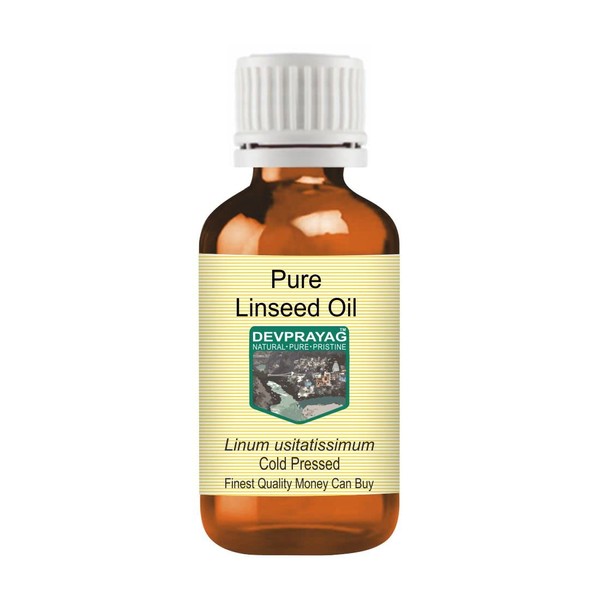 Devprayag Pure Linseed Oil (Linum usitatissimum) Natural Therapeutic Grade Cold