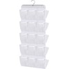 MISSLO 30 Pockets Dual Sided Hanging Baby Shoe Organizer for
