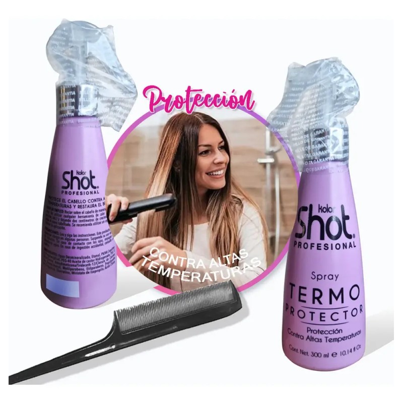 Termo Protector con Keratina Antifrizz para Planchado Express protege del