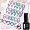 MEET ACROSS Gel Nail Polish Set, 6 Colors Cat Eye