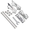 Coehaopike 2pcs Double Antenna Mast Clamp Pipe Retainer Bolt Mast