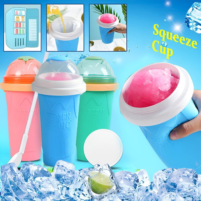 AIMALL Magic Quick Freeze Slushie Cup - Versatile Squeeze Milkshake