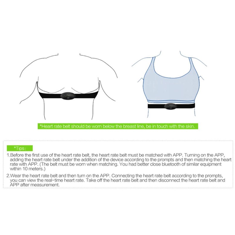 EZON Heart Rate Monitor for Men and Women Waterproof HR