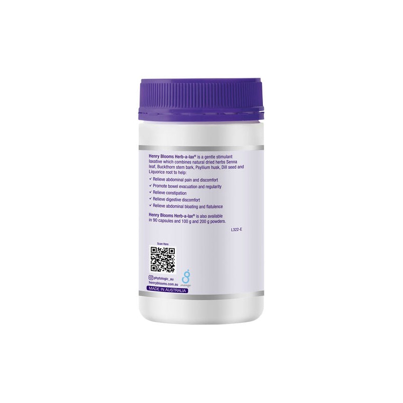 Henry Blooms Herb-A-Lax 200 Capsules
