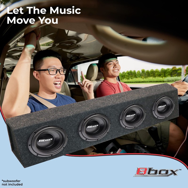 Atrend Bbox Quad 6x9 Unloaded Sealed Speaker Box, Premium MDF