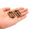 BIKICOCO Metal Slide Adjuster Buckle Tri-Glides with Movable Center Bar,