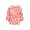 s.Oliver Textured Relaxed Fit Ruffle Raglan Sleeve Blouse, raspberry