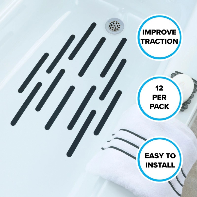 SlipX Solutions 7.5" Bath Tub Shower Safety Adhesive Treads with