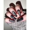 [Handmade nail tip] semi-black - lipstick / [수제네일팁] semi-black -