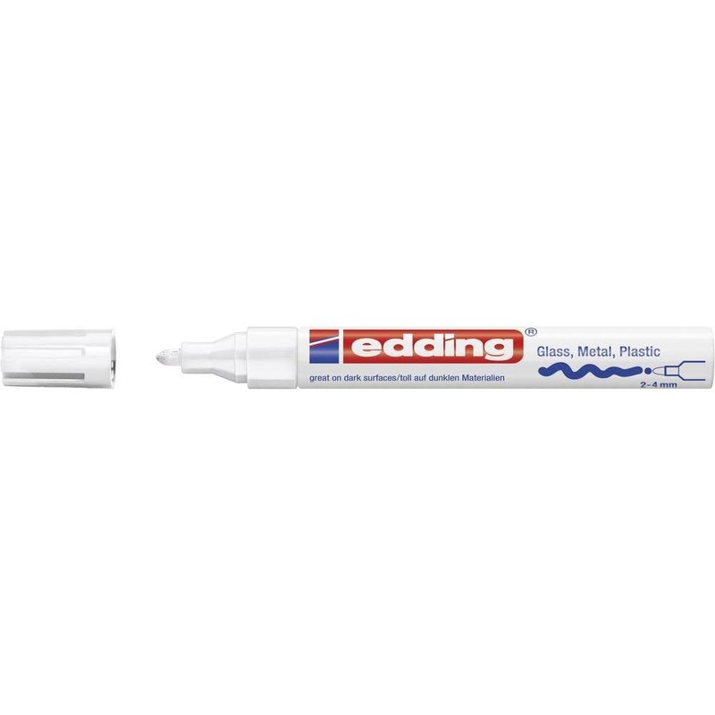 Edding 750 gloss paint marker - white - 1 paint