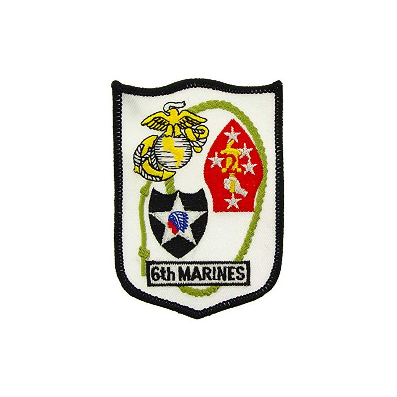 Artisan Owl 6th Marines Patch with Iron-On Adhesive - Military-Themed