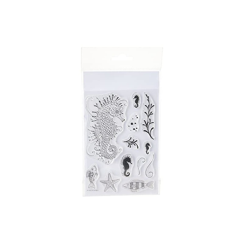 Pink Ink Designs A6 Clear Stamp Set Seahorse