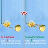 Golden Upgraded 3-5mm Frameless Mirror Mounting Hardware 8 Pack Dual-Screw