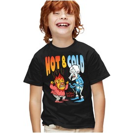 The Year Without Santa Claus Hot and Cold Kids T Shirt for Youth Boys and Girls, Black, Large