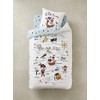 Vertbaudet Children's Bedding Set "Pirate Captain" Wool White/Blue Printed 140