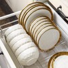 vicrays Ceramic Dessert Salad Plates, 8 Inch, Set of 6,