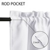 XWZO Blackout Valance Curtains Rod Pocket Room Darkening Energy Efficient