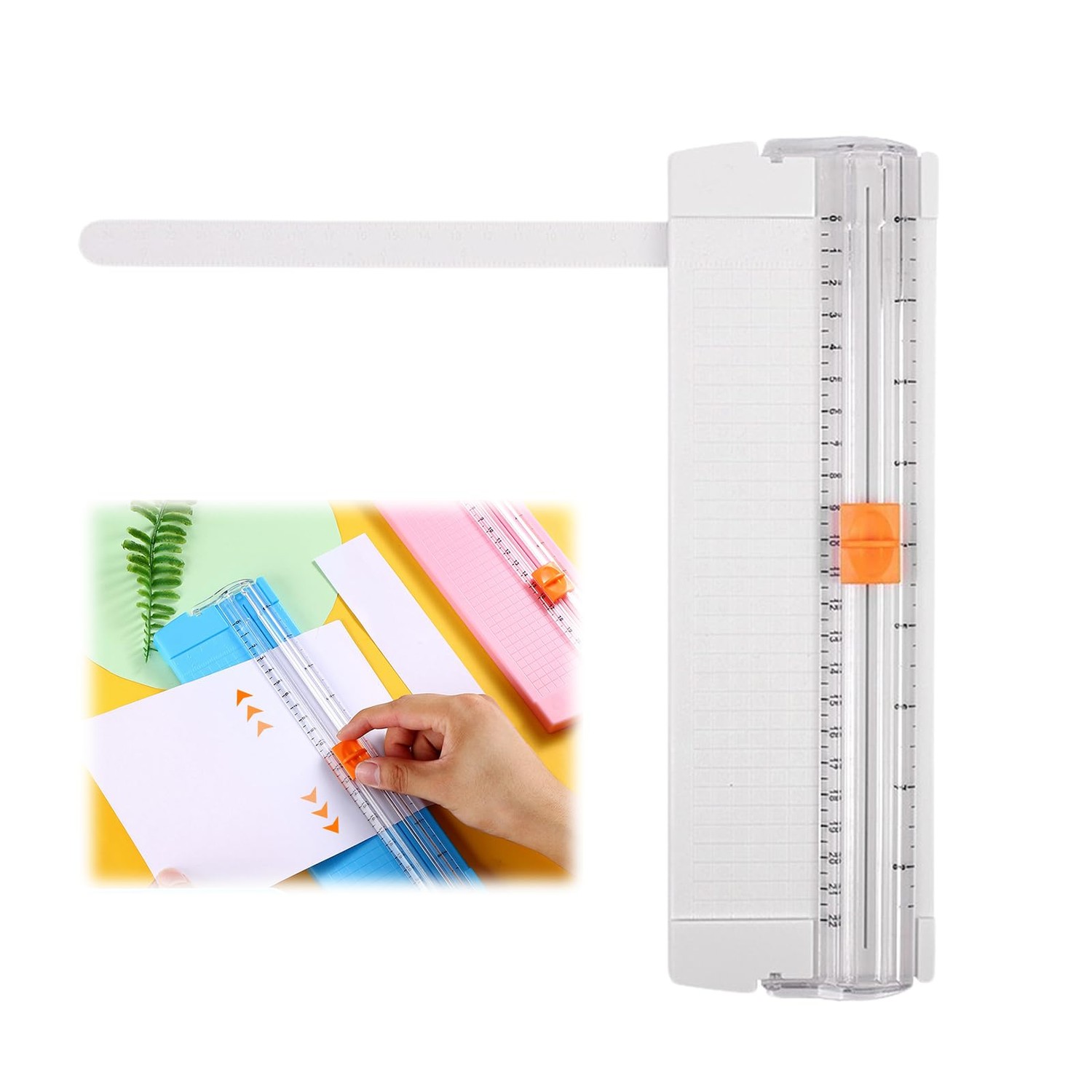 PureSino Paper Cutter, Small Size A4, Slide Cutter, Two-Way Cardboard ...