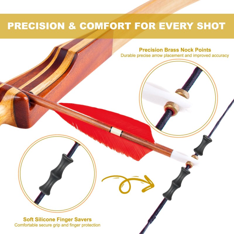 PATIKIL 53.5 Inch Bow String Replacement, Archery Bowstrings Accessories 12