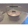 China Decorative enamelware pail with lid and handle (Pink)