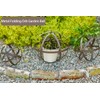 Wenbery Set of 3 Metal Garden Spheres, Metal Folding Orb