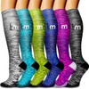 Bluemaple 6 Pack Copper Compression Socks for Women and Men