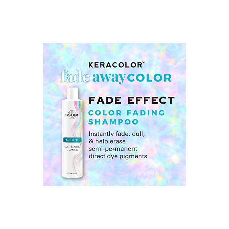 Keracolor Fade Effect Color Fading Shampoo - Works with Semi-Permanent