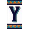 House Numbers Ceramic Tiles, Letters & Frames, Spanish Orange &