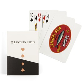 Monterey, California, Cannery Row Sardines, Label (52 Playing Cards, Poker Size Card Deck with Jokers)