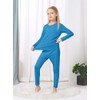 VZV Girls Thermal Underwear Set Kids Thermal Set Fleece Lined