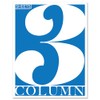 BookFactory 3 Column Ledger Sheets/Account Loose Paper/Accounting Paper (Three Columns