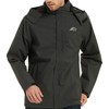 OTU Men's Lightweight Waterproof Hooded Rain Jacket Outdoor Raincoat Shell