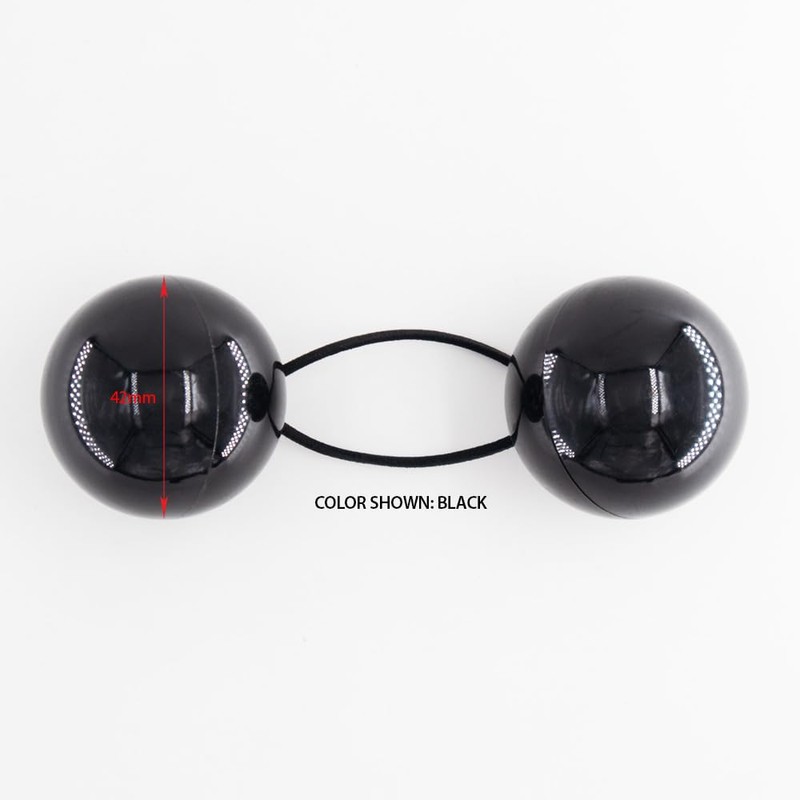 2 Pcs 42mm Large Ball Knockers Hair Ties Ponytail Holders